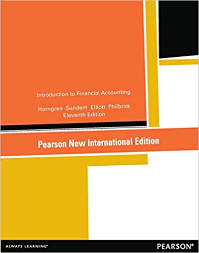 Introduction to Financial Accounting:Pearson New International Edition (11th Edition) - Orginal Pdf